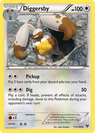 Diggersby/146 - XY Base Set Reverse Holofoil