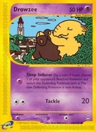 Drowzee (74b) - Aquapolis Reverse Holofoil