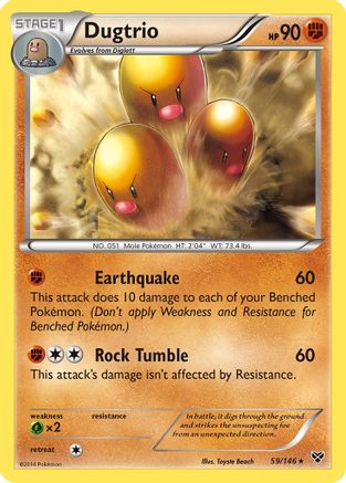 Dugtrio/146 - XY Base Set Reverse Holofoil