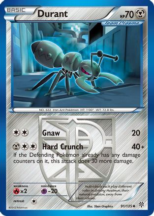 Durant (Team Plasma) (91) 91/135 - Plasma Storm