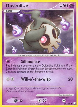 Duskull (59)/100 - Stormfront Reverse Holofoil