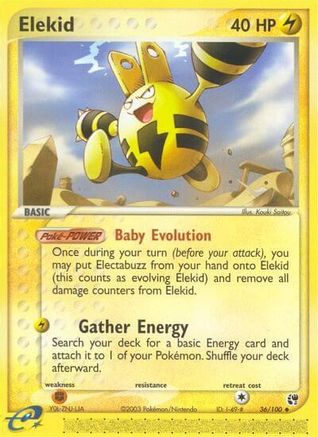 Elekid/100 - Sandstorm Reverse Holofoil