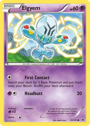 Elgyem (55)/101 - Noble Victories Reverse Holofoil