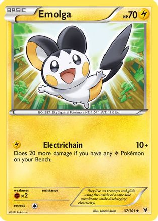 Emolga/101 - Noble Victories Reverse Holofoil