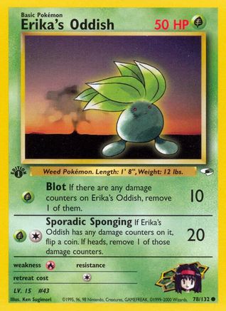 Erika's Oddish (78) 78/132 - Gym Heroes Unlimited
