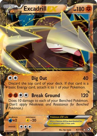Excadrill EX/113 - Legendary Treasures Holofoil