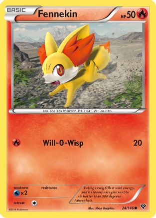 Fennekin 24/146 - XY Base Set