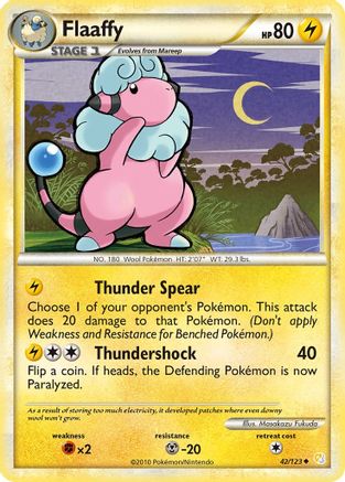 Flaaffy 42/123 - HeartGold SoulSilver Reverse Holofoil