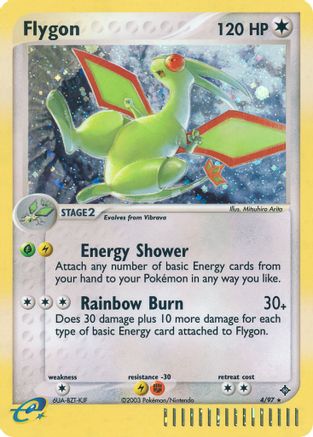 Flygon - 4/97/97 - Dragon Reverse Holofoil