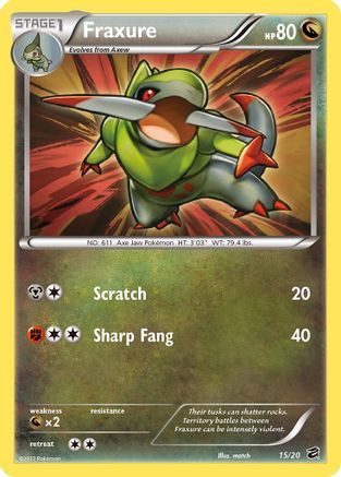 Fraxure (15)/20 - Dragon Vault Holofoil