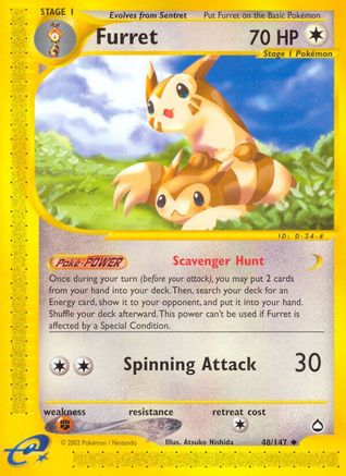Furret/147 - Aquapolis
