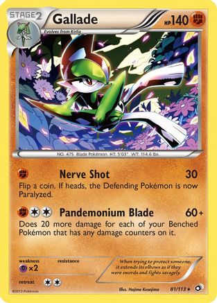 Gallade/113 - Legendary Treasures Reverse Holofoil