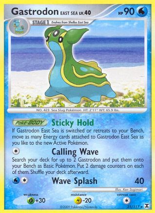 Gastrodon East Sea/111 - Rising Rivals Reverse Holofoil