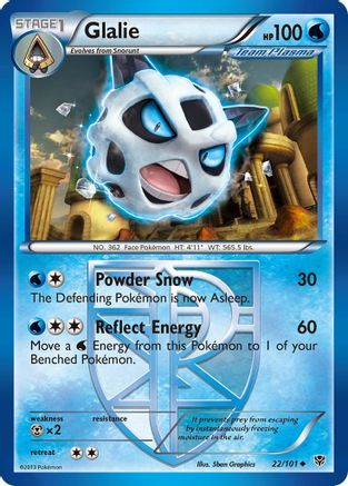Glalie (Team Plasma) 22/101 - Plasma Blast Reverse Holofoil