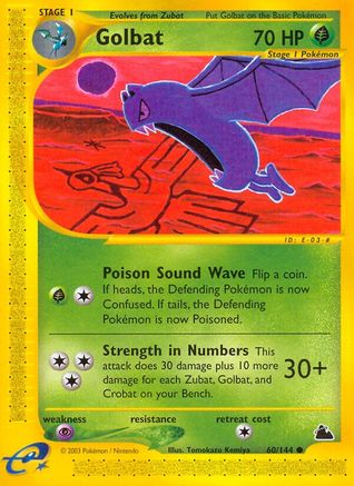 Golbat/144 - Skyridge Reverse Holofoil