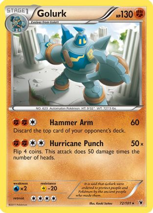 Golurk/101 - Noble Victories Reverse Holofoil