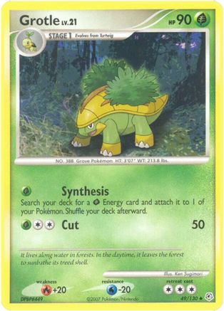 Grotle 49/130 - Diamond and Pearl Reverse Holofoil