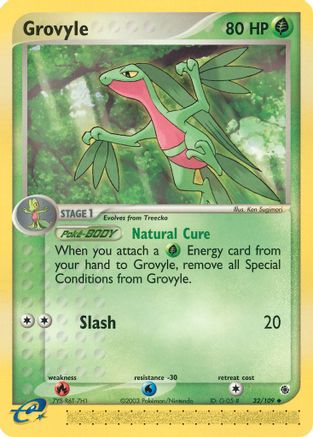 Grovyle - 32/109/109 - Ruby and Sapphire Reverse Holofoil