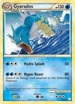 Gyarados 4/123 - HeartGold SoulSilver Reverse Holofoil