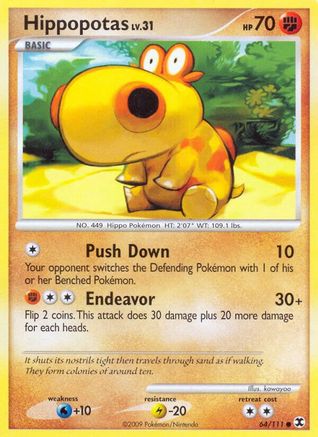 Hippopotas/111 - Rising Rivals Reverse Holofoil