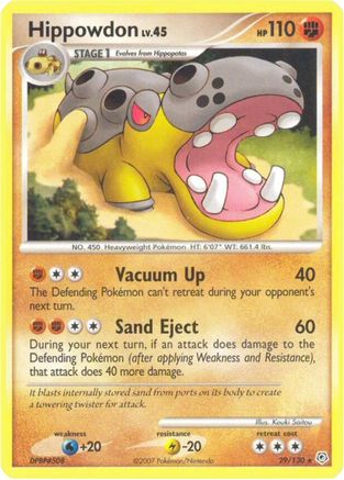 Hippowdon/130 - Diamond and Pearl Reverse Holofoil