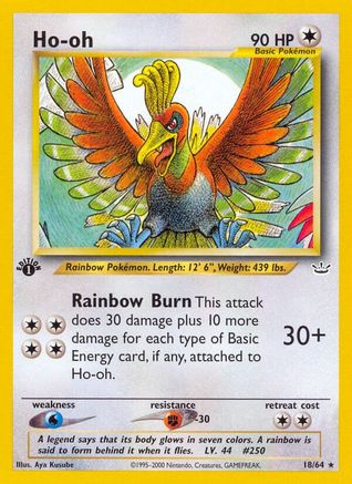 Ho-oh (18) 18/64 - Neo Revelation