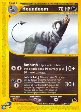 Houndoom (12)/144 - Skyridge Reverse Holofoil