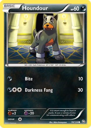 Houndour/124 - Dragons Exalted Reverse Holofoil