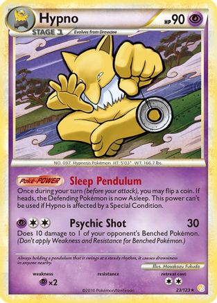 Hypno 23/123 - HeartGold SoulSilver