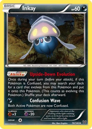 Inkay (74)/146 - XY Base Set Reverse Holofoil