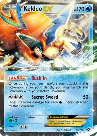 Keldeo EX/113 - Legendary Treasures Holofoil
