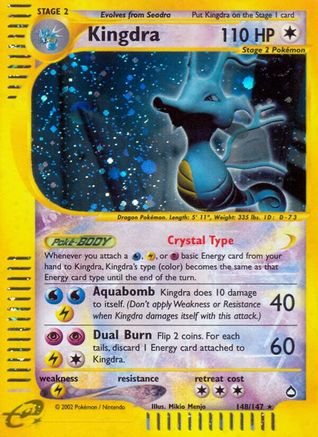 Kingdra (148)/147 - Aquapolis Holofoil