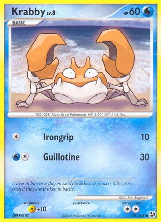 Krabby/106 - Great Encounters Reverse Holofoil