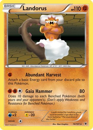 Landorus/101 - Noble Victories Reverse Holofoil