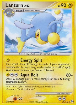 Lanturn (59)/146 - Legends Awakened Reverse Holofoil