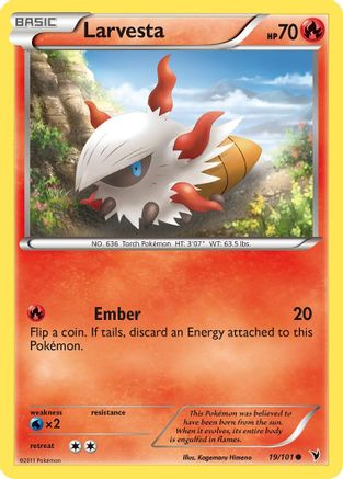 Larvesta (19)/101 - Noble Victories Reverse Holofoil
