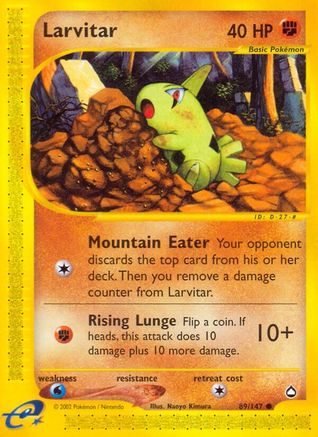 Larvitar/147 - Aquapolis Reverse Holofoil