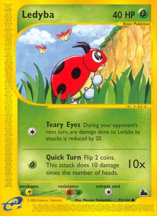 Ledyba (72)/144 - Skyridge Reverse Holofoil