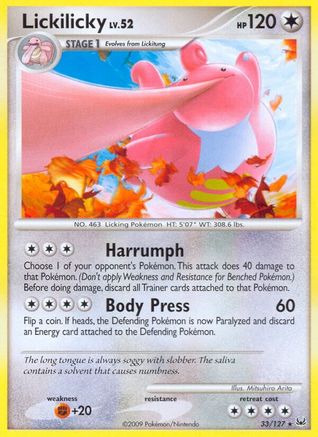 Lickilicky/127 - Platinum Reverse Holofoil