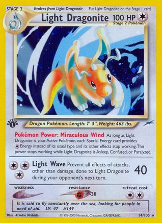 Light Dragonite/105 - Neo Destiny Unlimited Holofoil