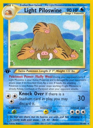 Light Piloswine/105 - Neo Destiny Unlimited