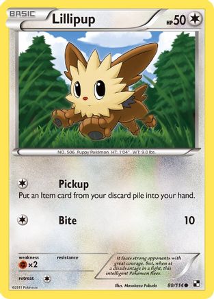 Lillipup (80)/114 - Black and White Reverse Holofoil