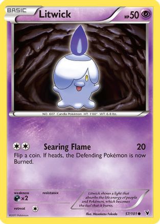 Litwick (57)/101 - Noble Victories Reverse Holofoil