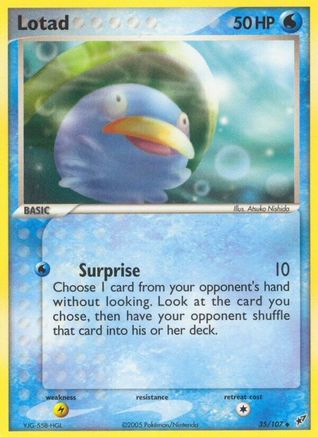 Lotad - 035/107/107 - Deoxys Reverse Holofoil