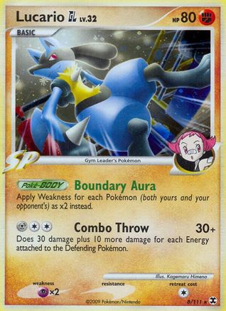 Lucario GL/111 - Rising Rivals Reverse Holofoil