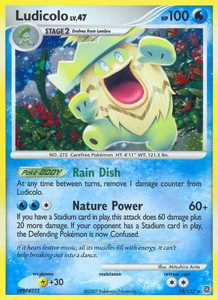 Ludicolo/132 - Secret Wonders Reverse Holofoil