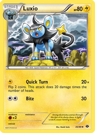 Luxio (45)/99 - Next Destinies Reverse Holofoil