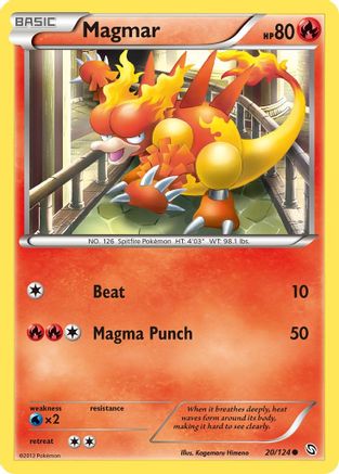 Magmar/124 - Dragons Exalted Reverse Holofoil
