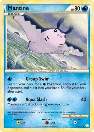 Mantine 45/123 - HeartGold SoulSilver Reverse Holofoil