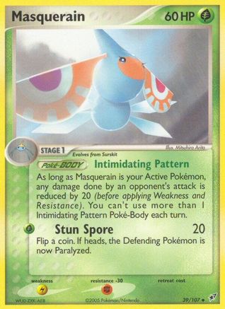 Masquerain/107 - Deoxys Reverse Holofoil